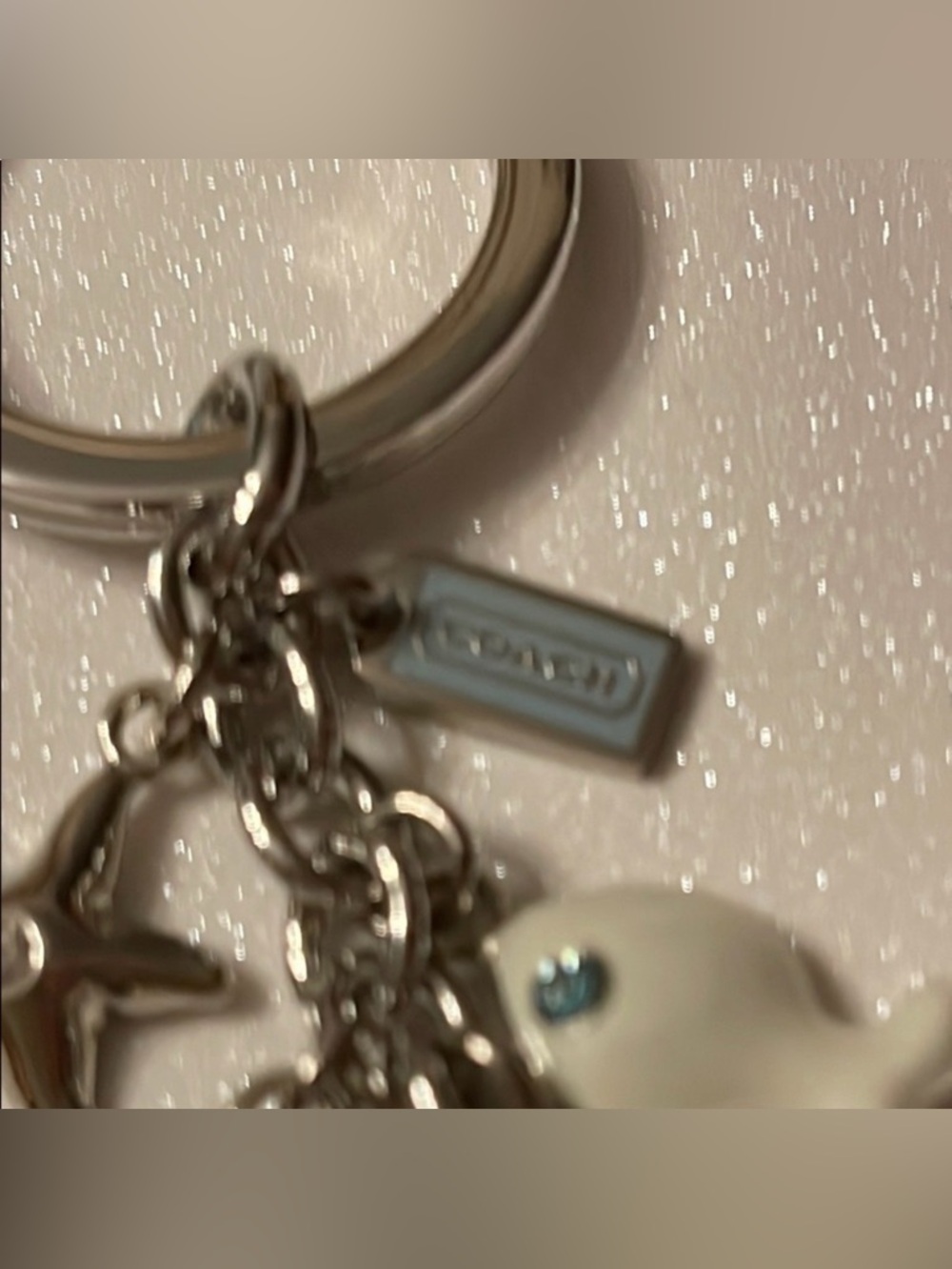 Coach Pink Charm Pen Keychain - Women's Accessory - Picture 3 of 6